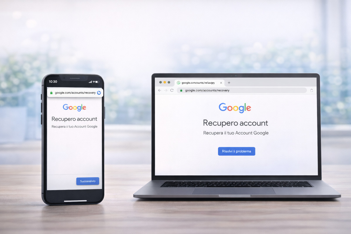 Pagina ufficiale Google per recuperare un account Gmail
