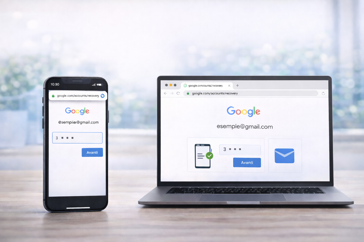 Metodi di recupero disponibili per l’account Google