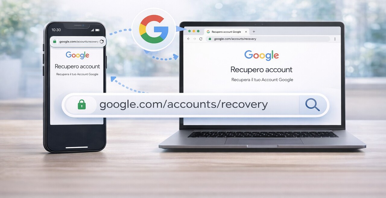 Pagina ufficiale Google per recuperare Gmail