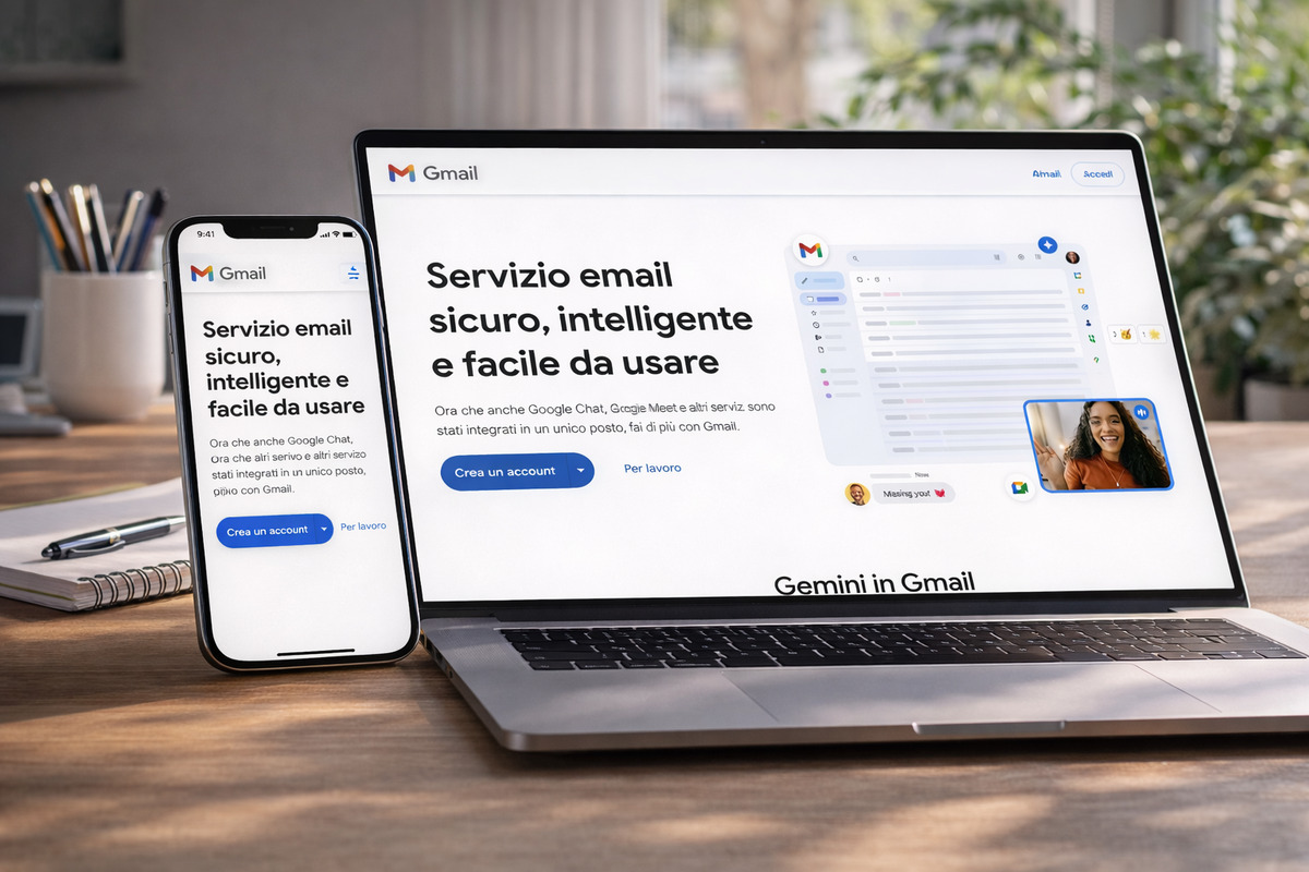 Pagina ufficiale Google per creare un account Gmail