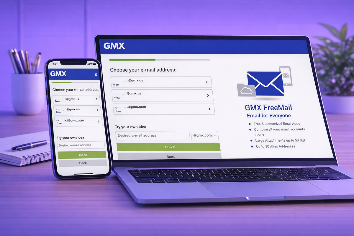 Scelta dell’indirizzo email GMX Mail