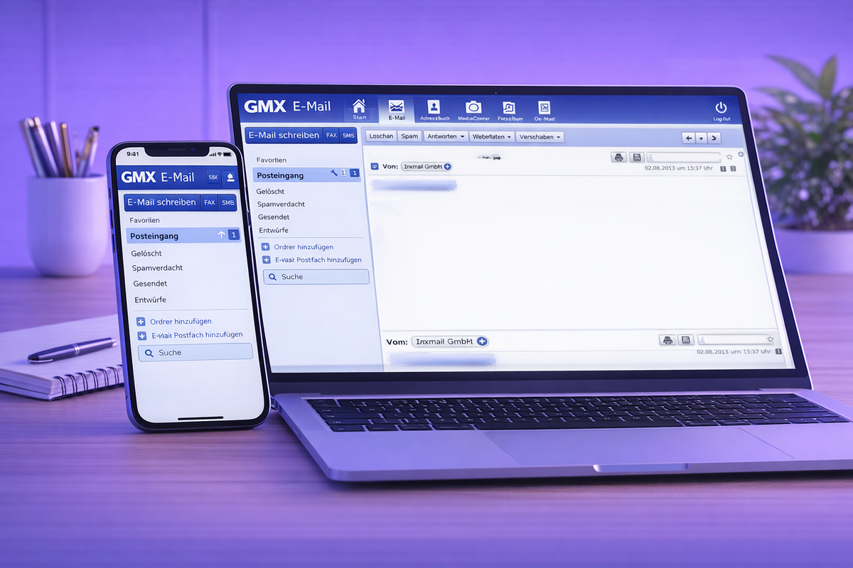Account GMX Mail creato con successo