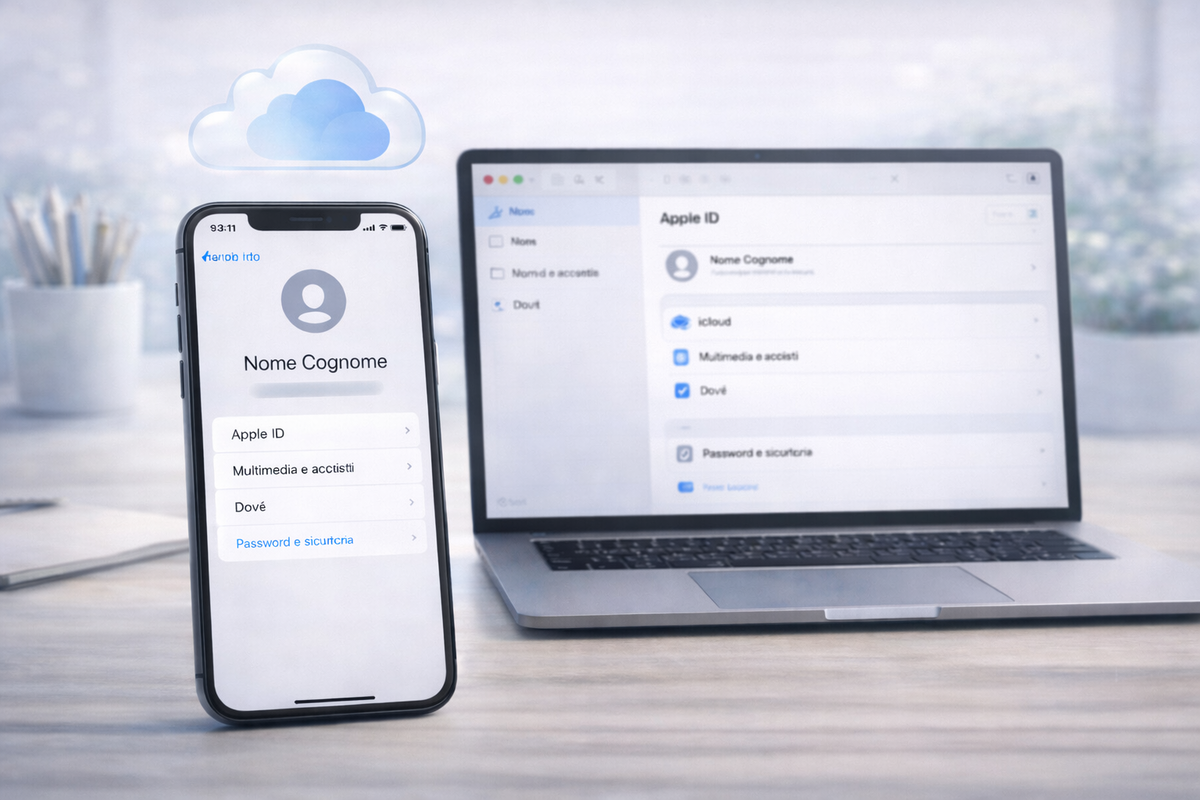 Accesso con account Apple su dispositivo Apple