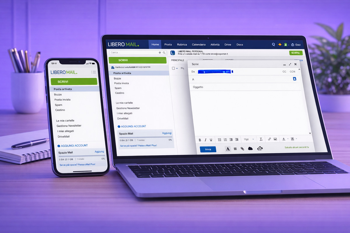 Registrazione Libero Mail completata con successo