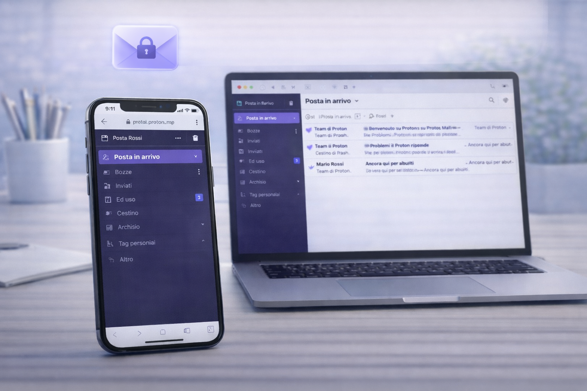 Account Proton Mail creato con successo