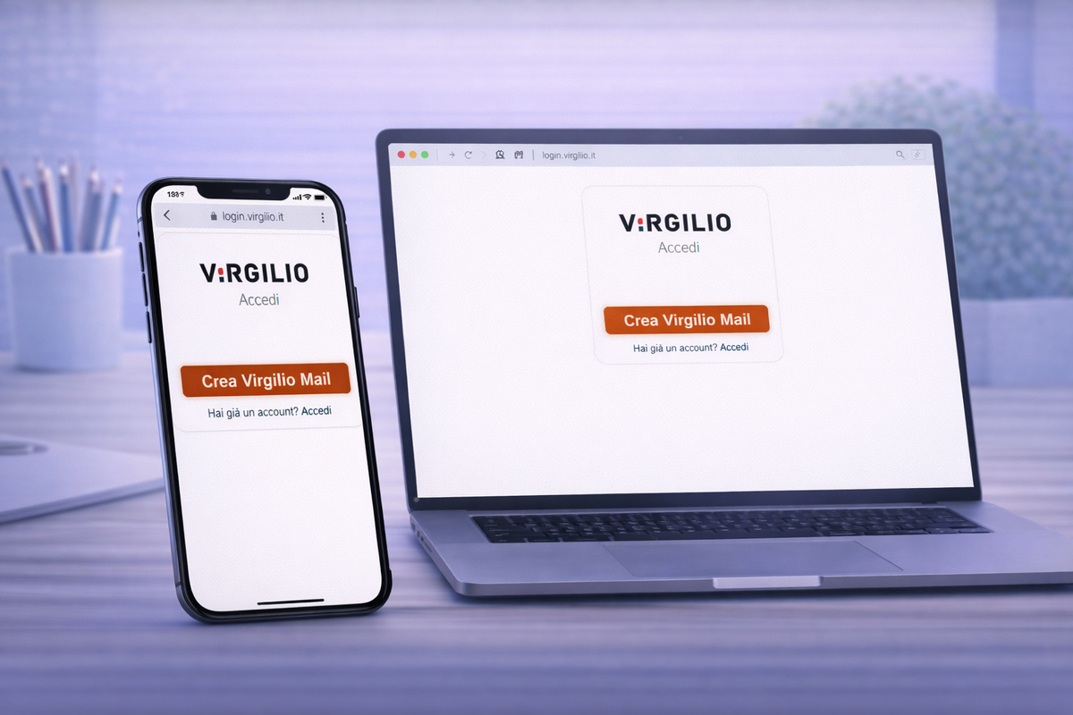Sito ufficiale Virgilio Mail aperto per creare un nuovo account