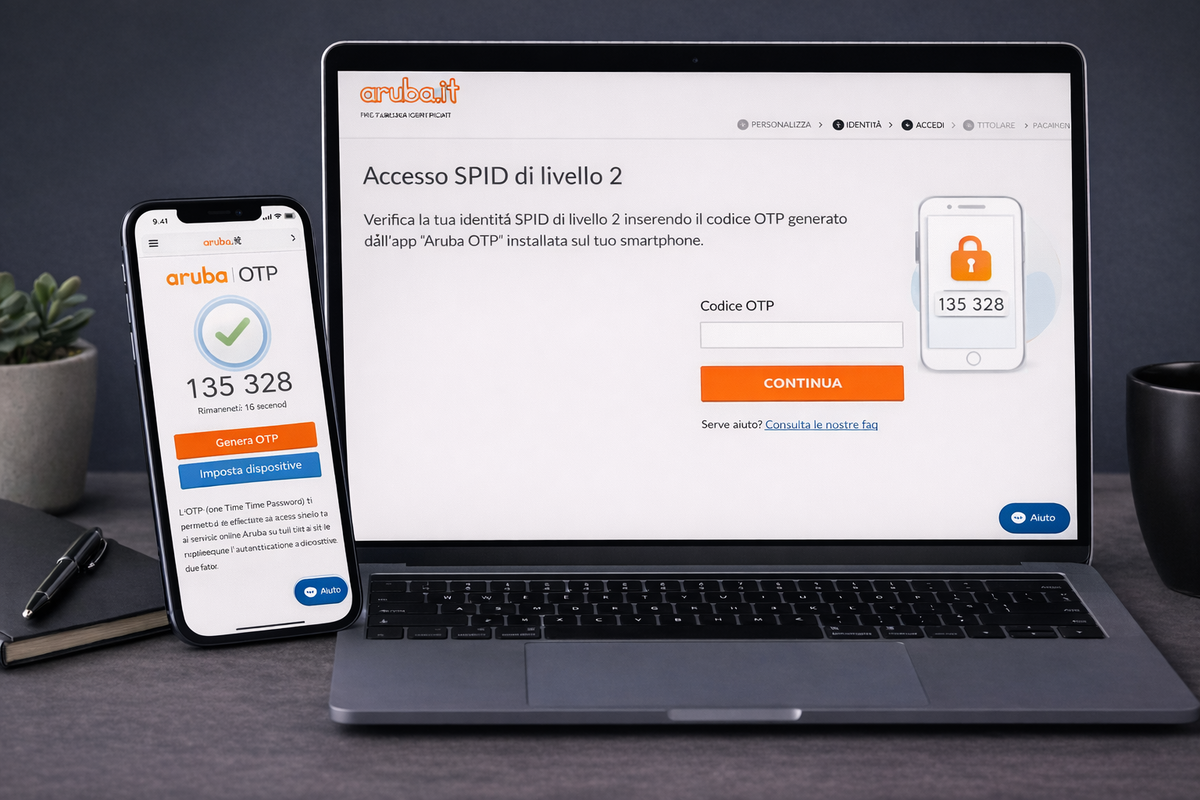 Utilizzo di Aruba OTP per accessi SPID di livello 2