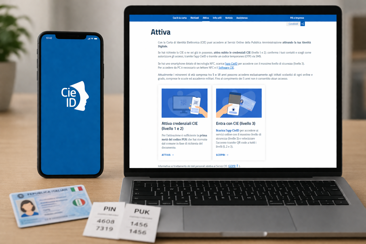 Scelta tra smartphone e computer per usare la carta d’identità elettronica