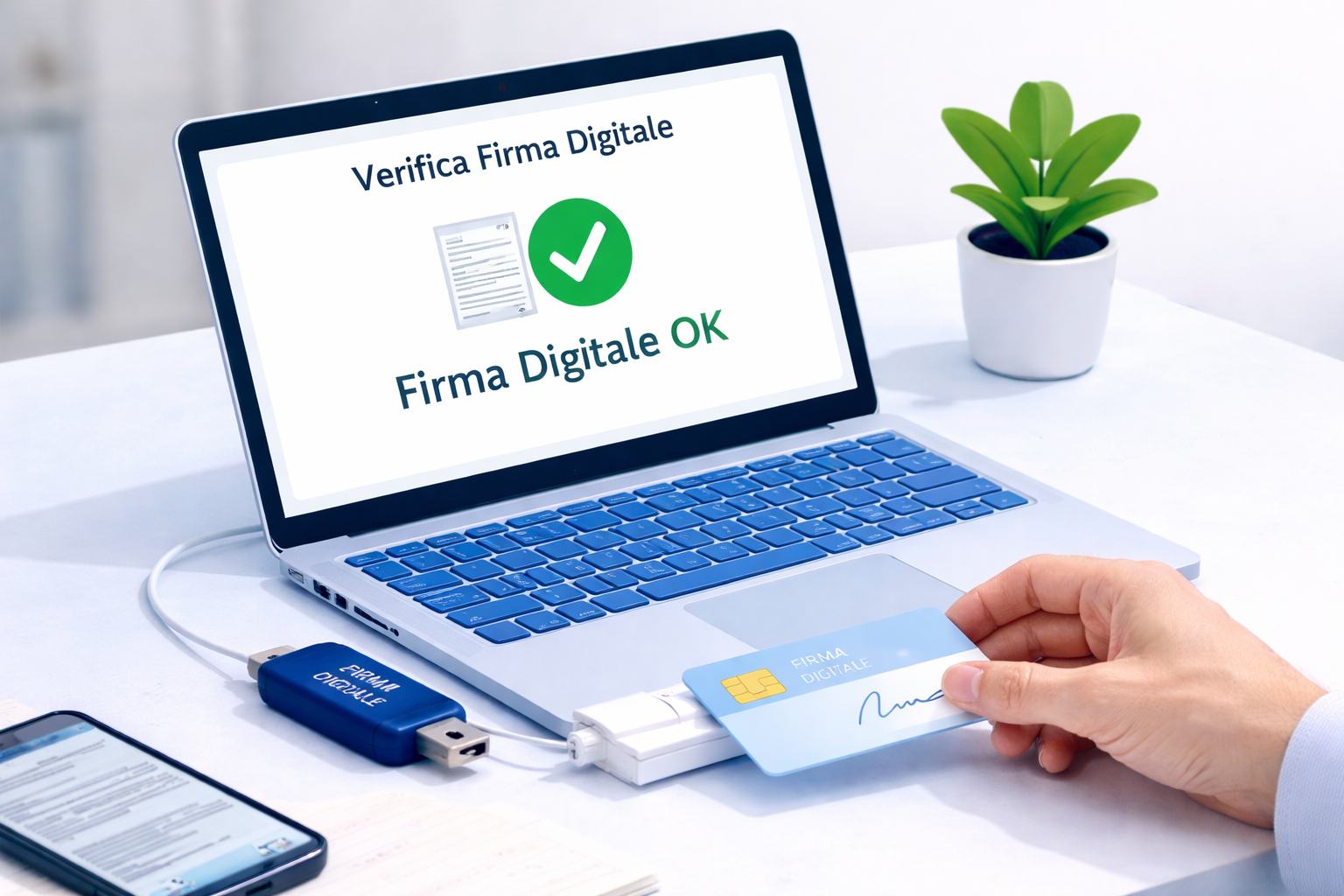 Controllo del funzionamento della firma digitale su computer