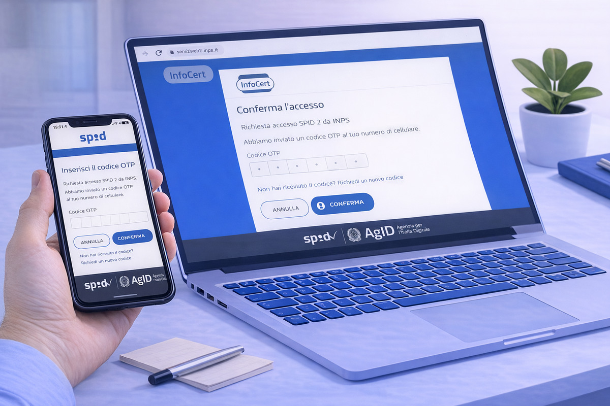 Conferma dell’accesso SPID con codice o app del gestore