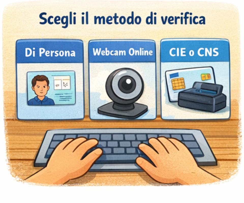 Creazione delle credenziali SPID durante la registrazione