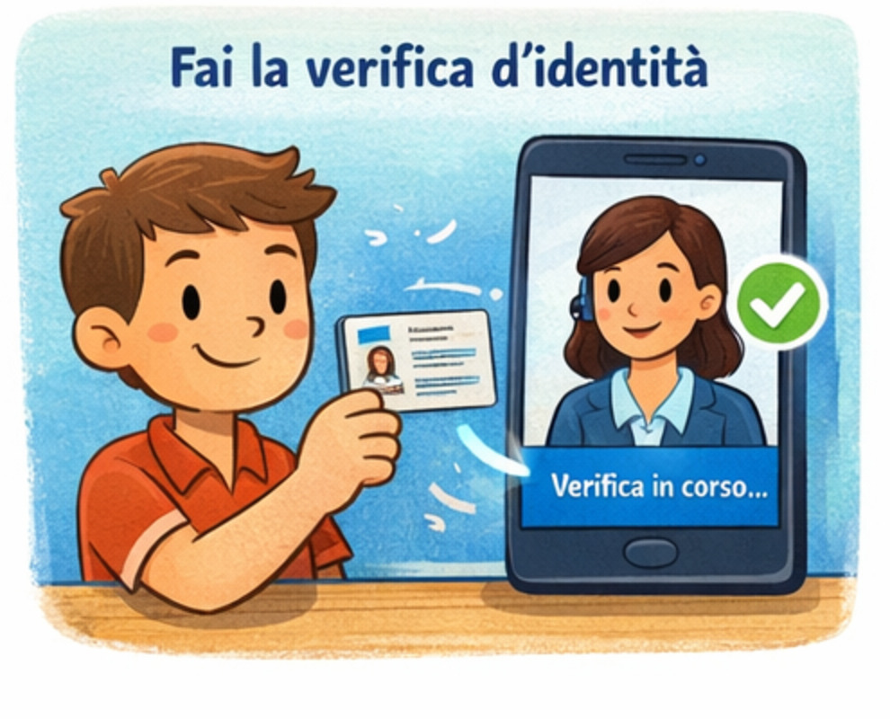 Fase di riconoscimento dell’identità per attivare lo SPID