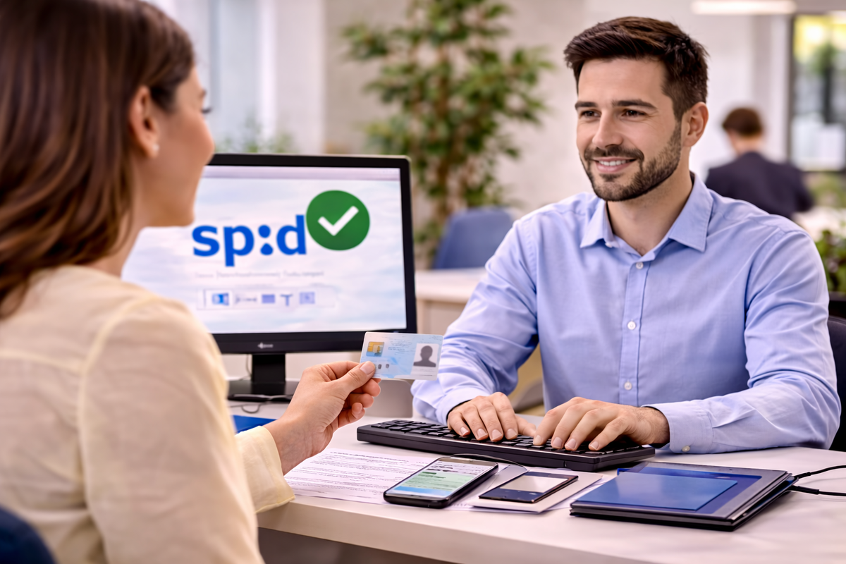 Riconoscimento SPID di persona presso uno sportello autorizzato