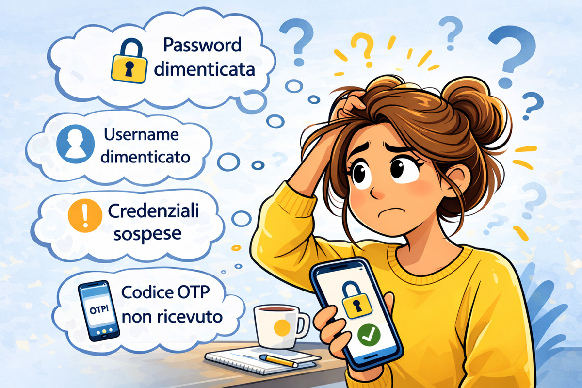 Scelta del problema da risolvere per recuperare lo SPID