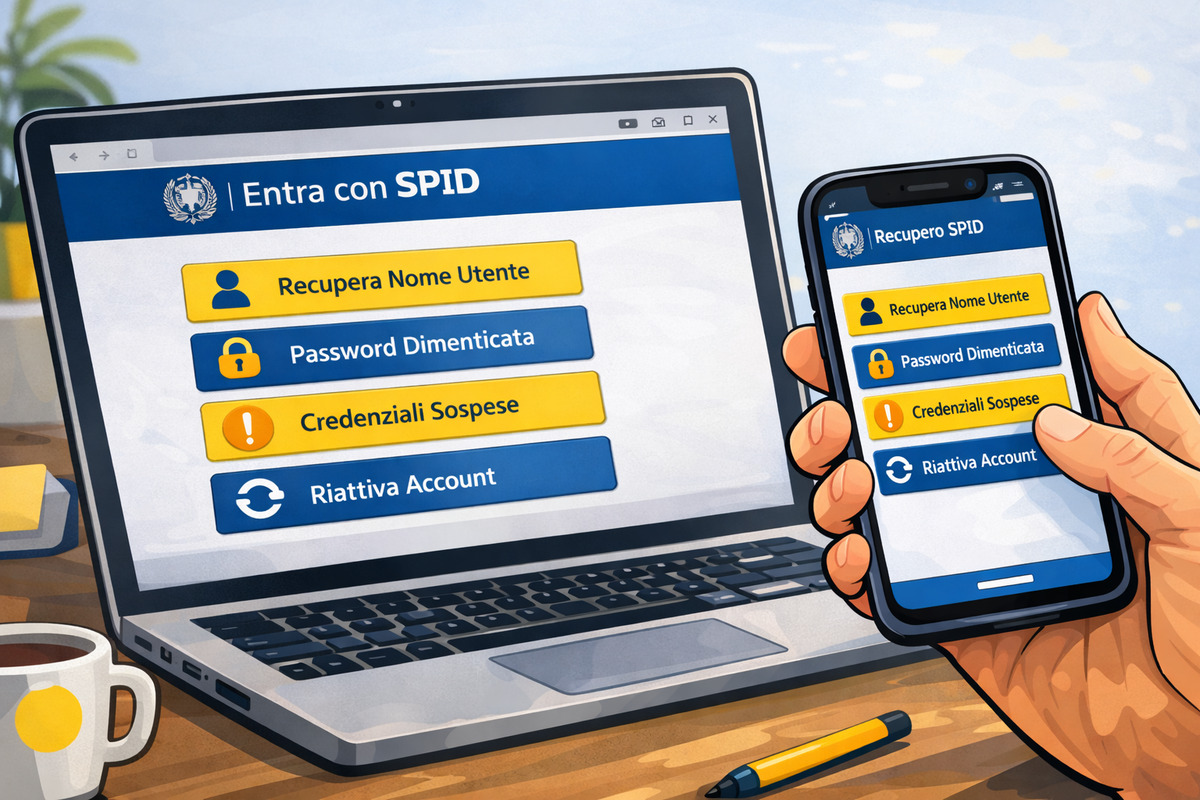 Pagina di accesso o assistenza del gestore SPID