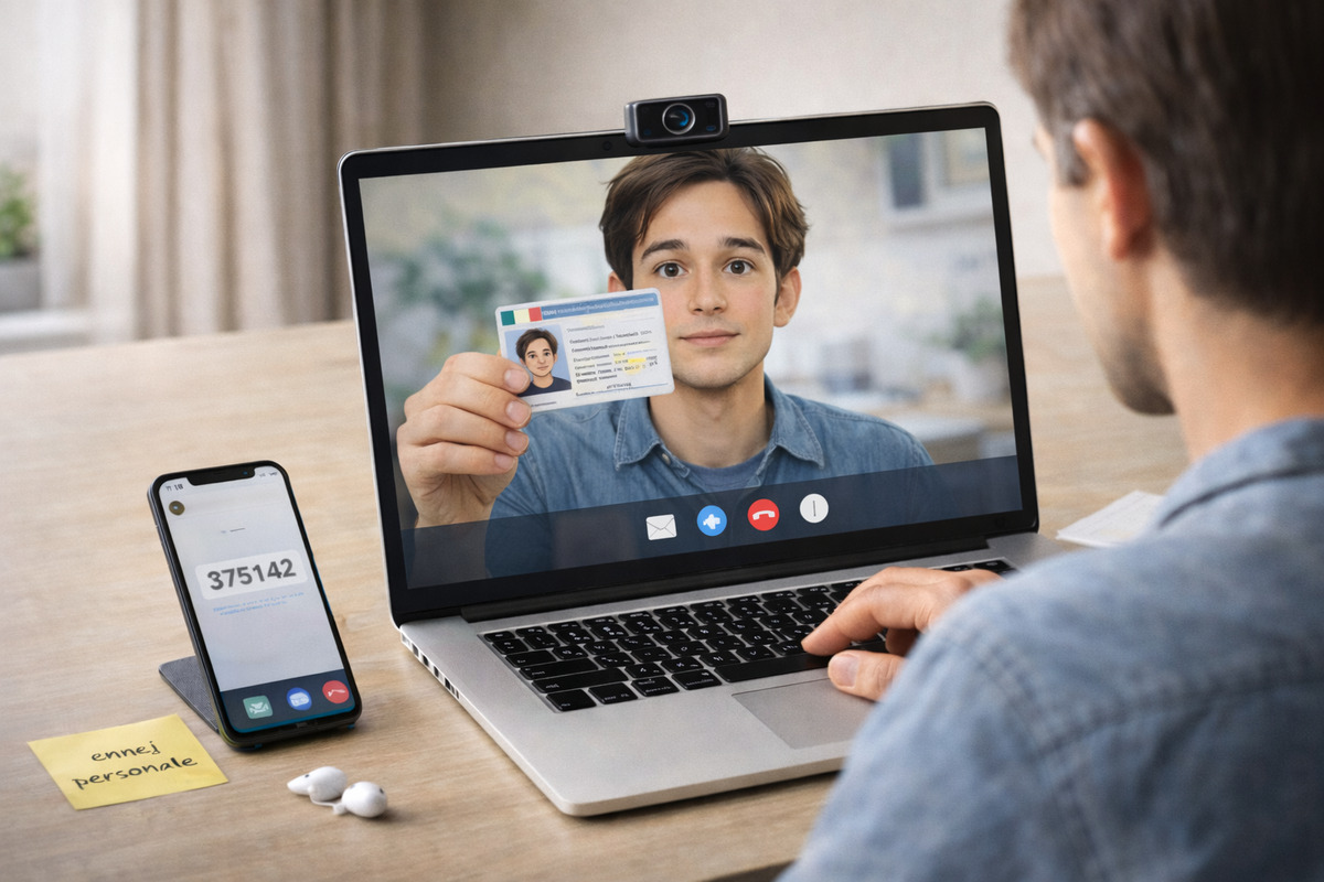 Verifica del documento e del volto durante il riconoscimento SPID