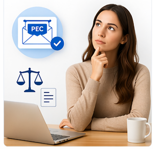 Persona che capisce a cosa serve una PEC prima di attivarla