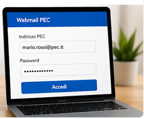 Primo accesso alla casella PEC appena attivata