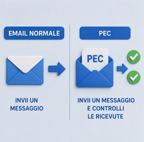 Differenza pratica tra email normale e PEC