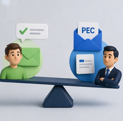 Scelta semplice tra PEC ed email normale in base alla situazione