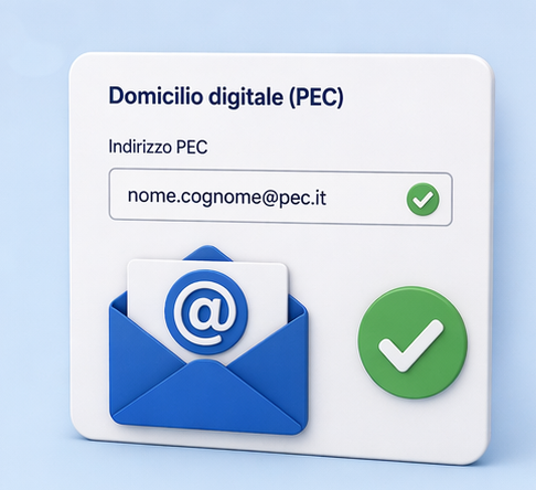 Inserimento della PEC come domicilio digitale su INAD