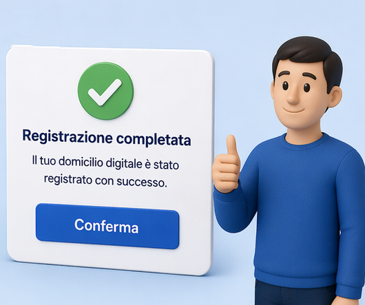 Conferma finale della registrazione del domicilio digitale