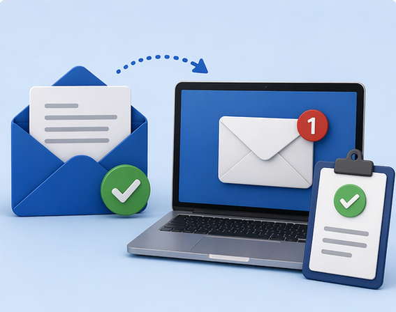 Controllo finale della conferma della registrazione del domicilio digitale