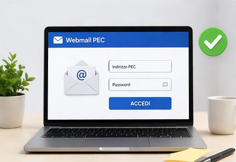 Accesso alla casella PEC prima dell’invio di un messaggio