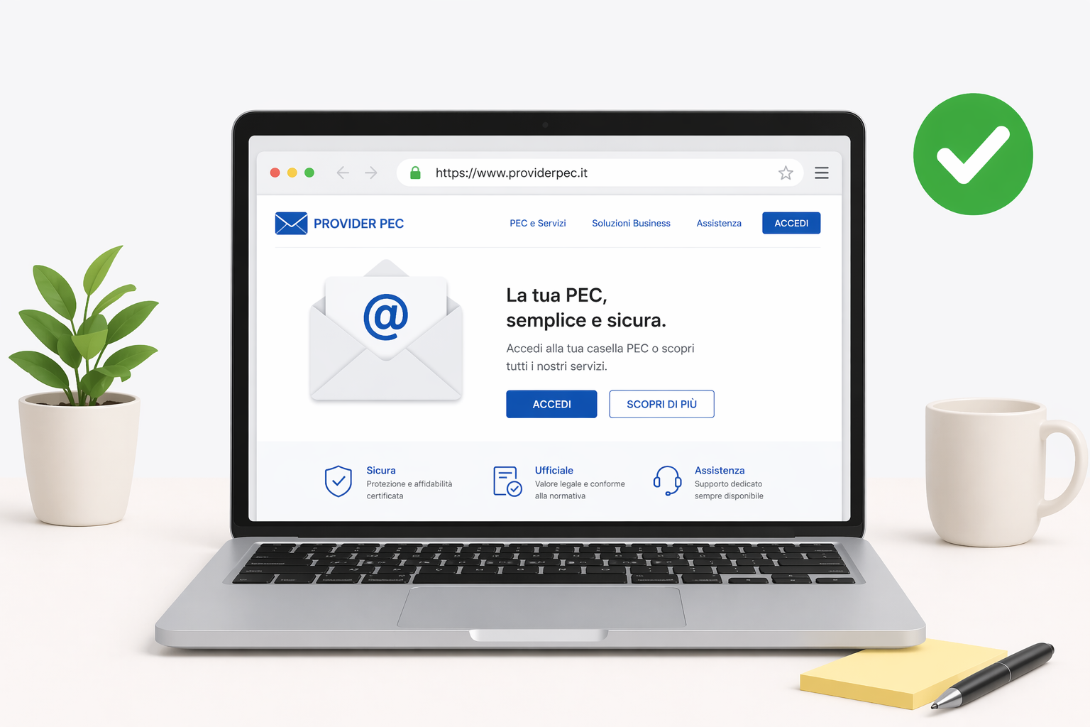 Accesso al sito ufficiale del gestore PEC
