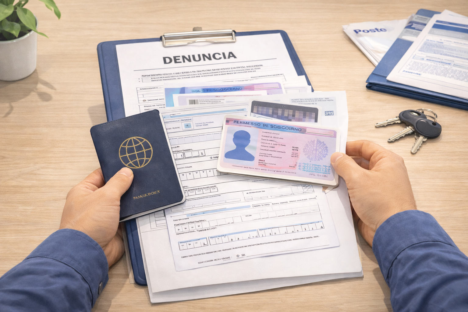 Passaporto e allegati per la richiesta di duplicato del permesso di soggiorno