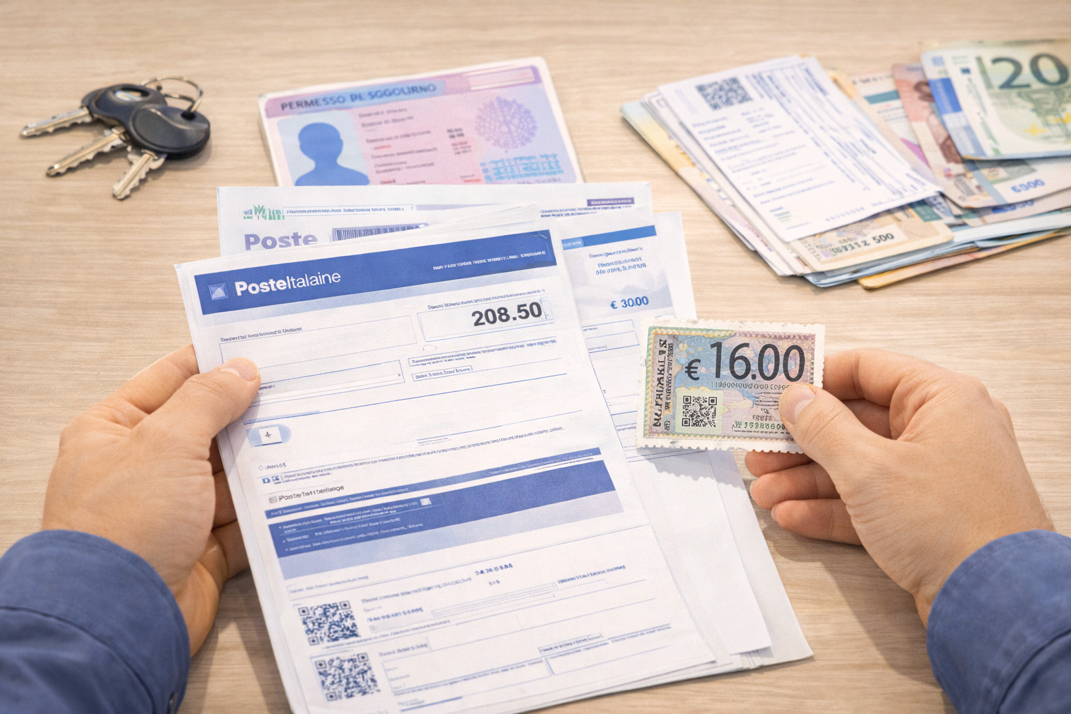 Pagamenti richiesti per il duplicato del permesso di soggiorno