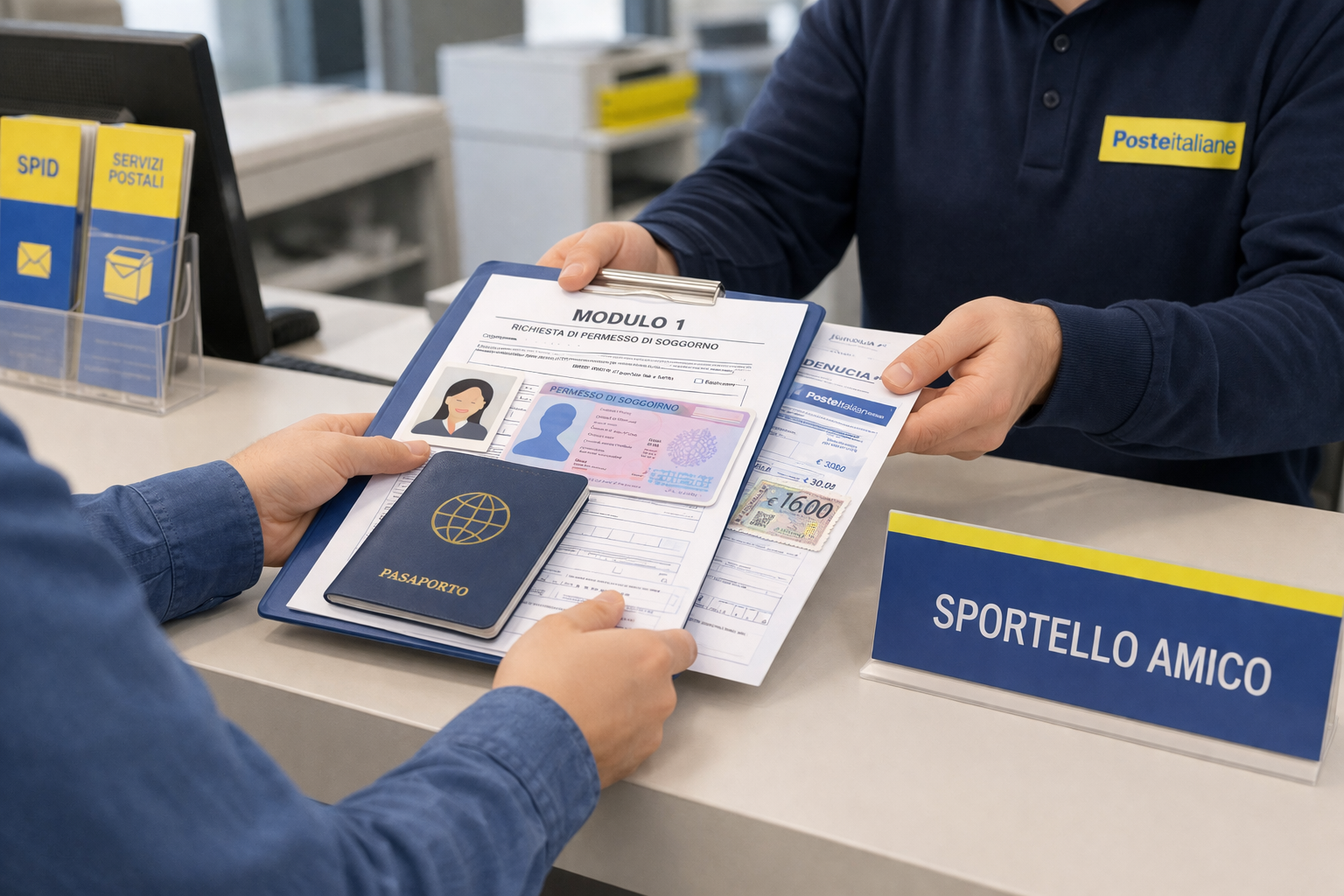 Presentazione della domanda di duplicato del permesso di soggiorno allo Sportello Amico