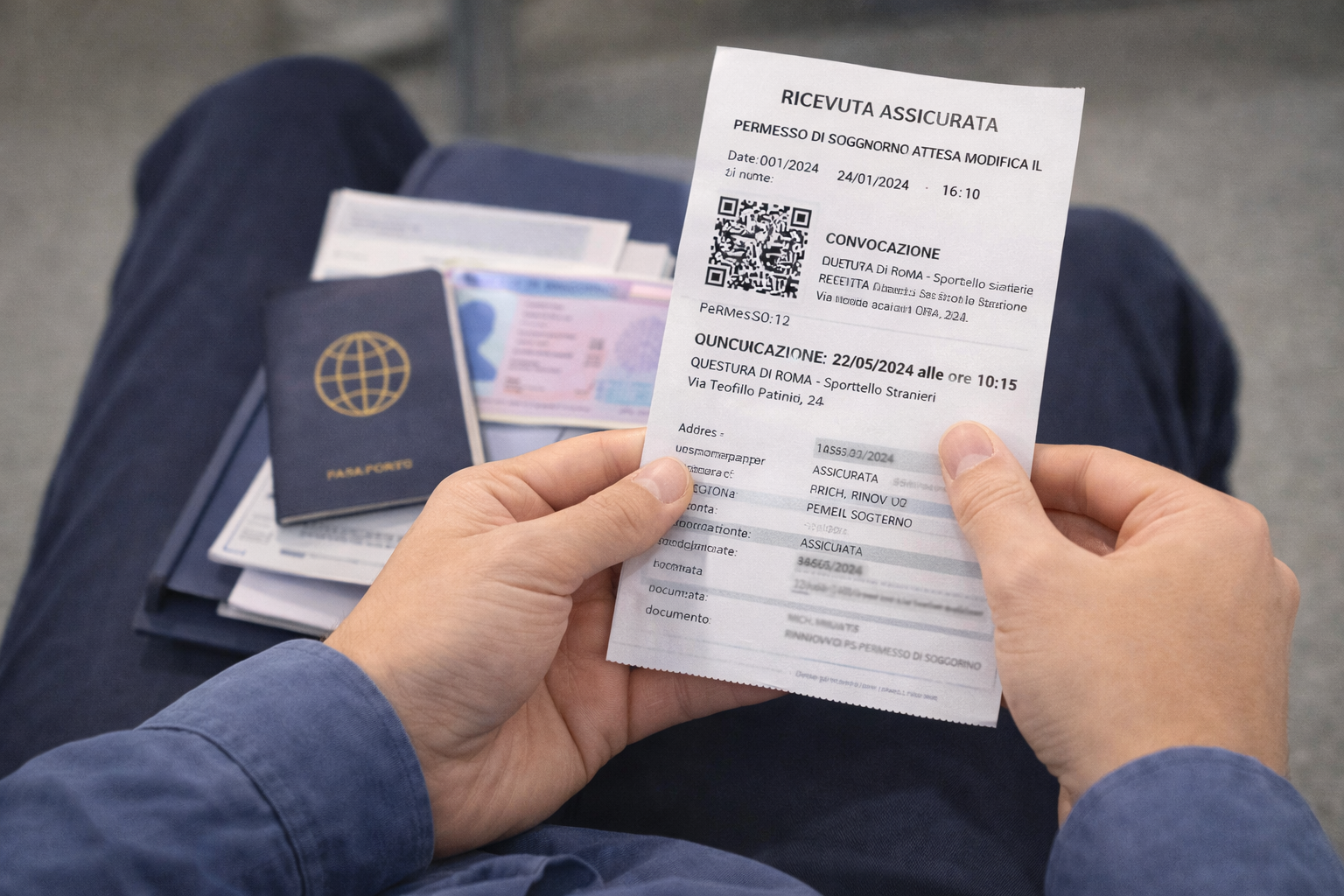 Ricevuta e controllo della pratica di duplicato del permesso di soggiorno