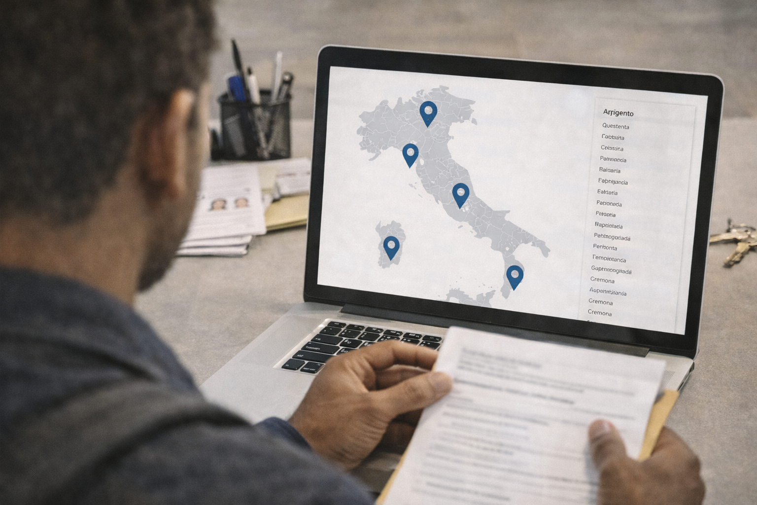 Ricerca della Questura competente per la pratica di soggiorno