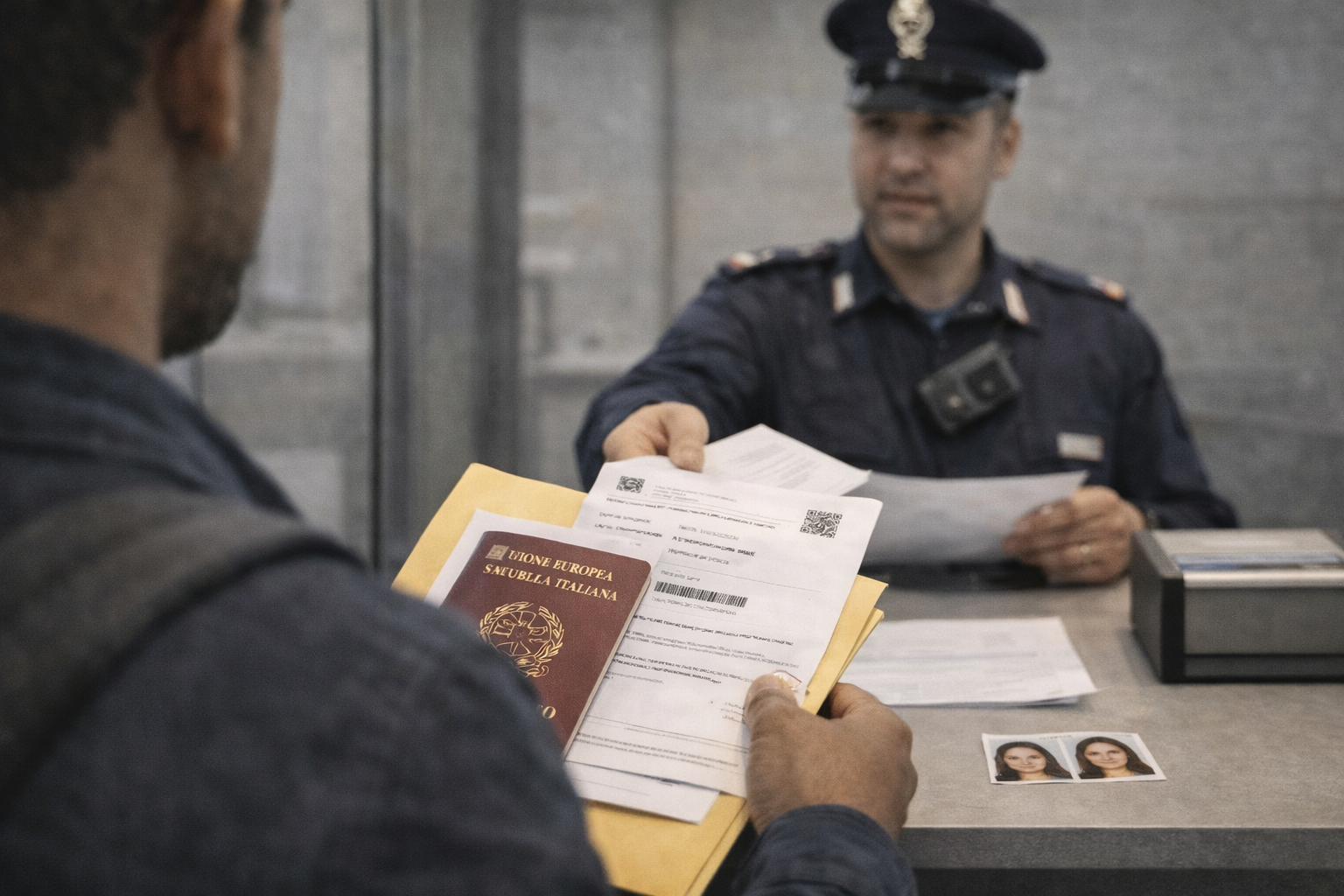 Appuntamento in Questura per una pratica di permesso di soggiorno