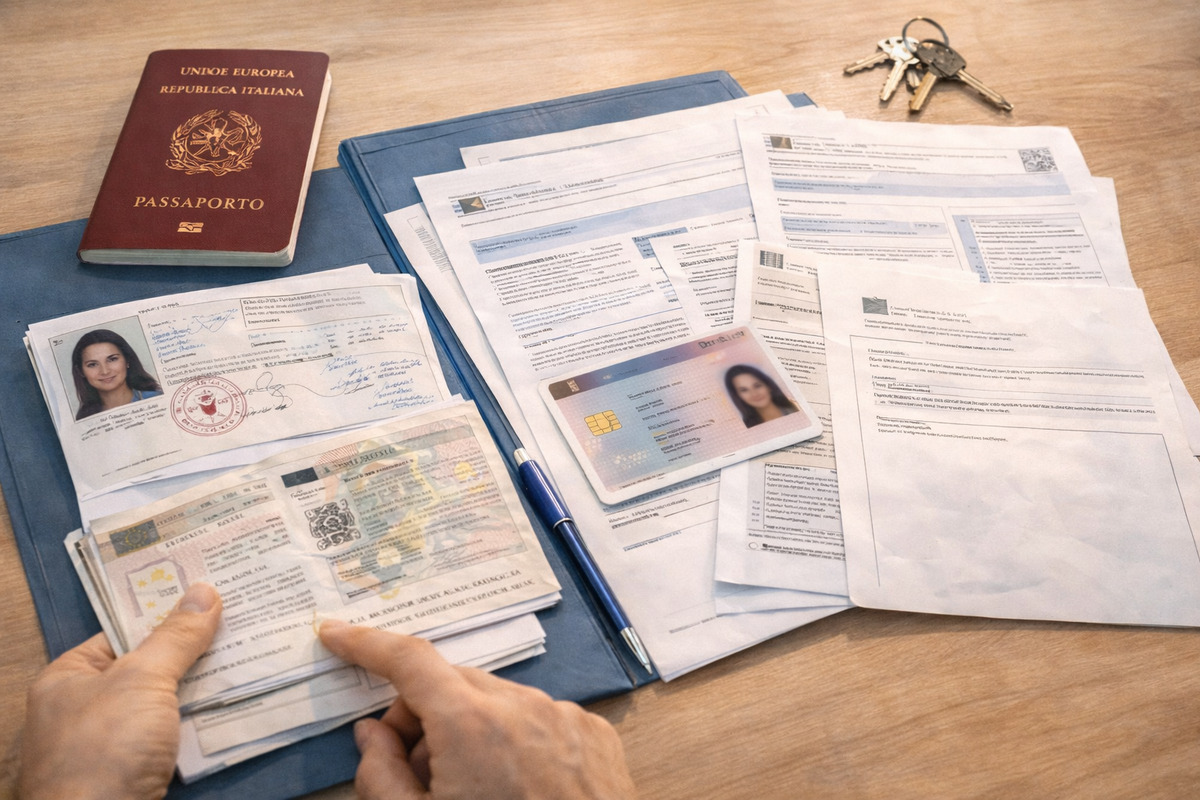 Passaporto, visto e allegati per il primo rilascio del permesso di soggiorno