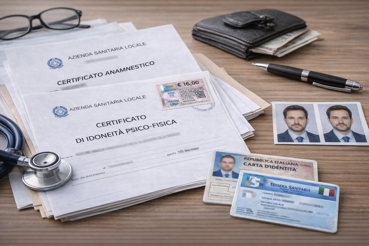 Certificati medici richiesti per il porto d’armi difesa personale