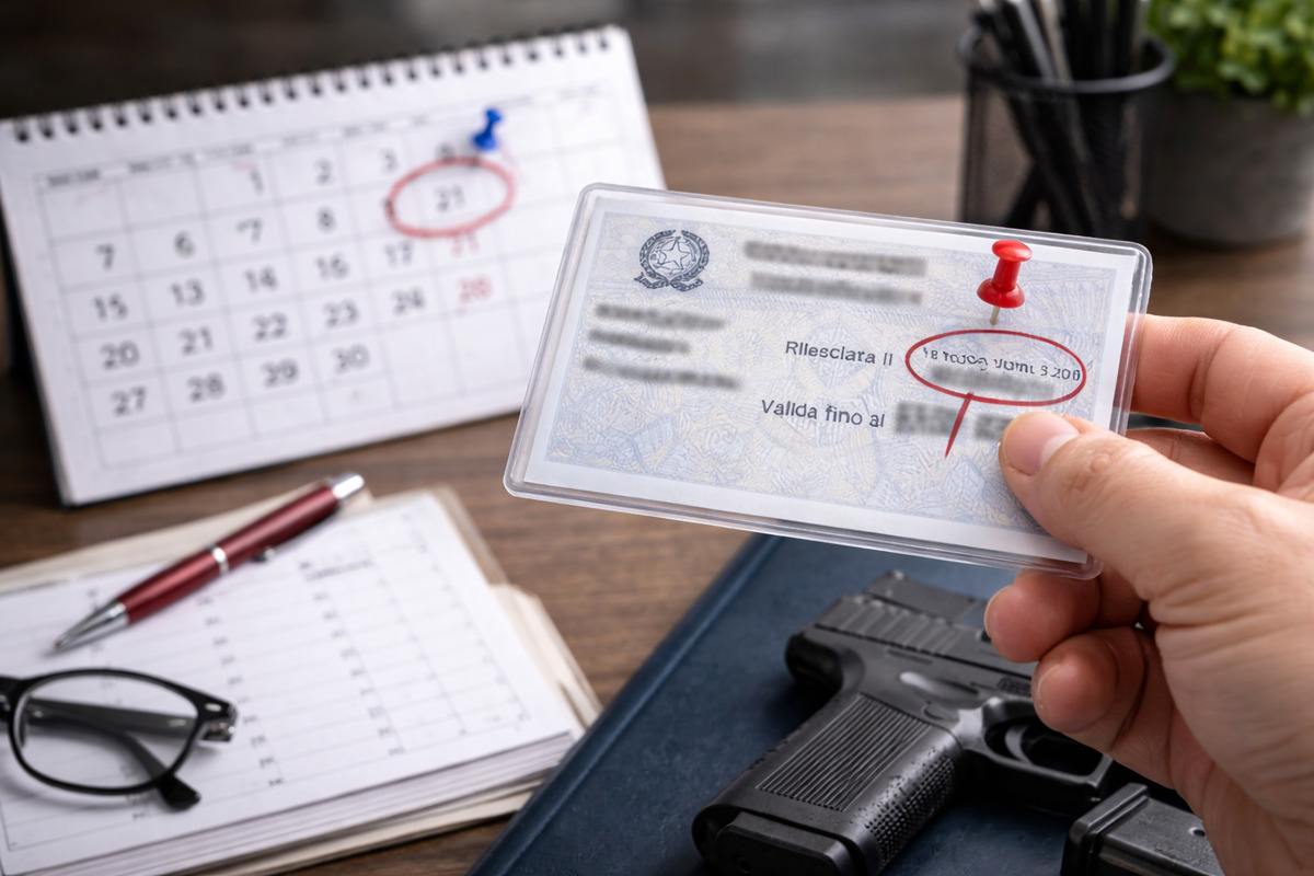 Controllo della scadenza della licenza di porto d’armi