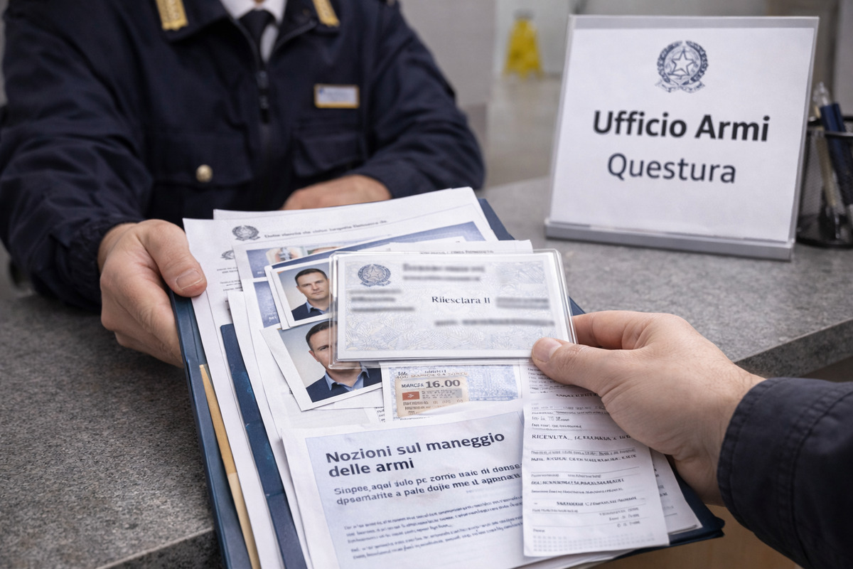 Presentazione della pratica di rinnovo del porto d’armi all’ufficio competente