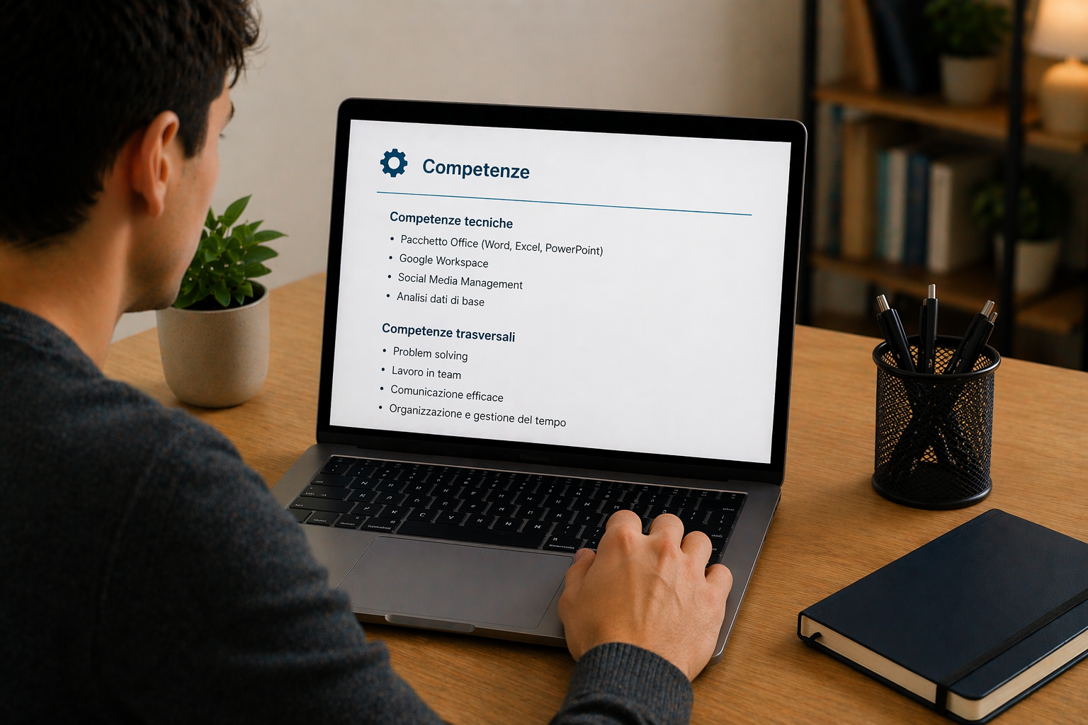 Inserimento delle competenze in un curriculum senza esperienza